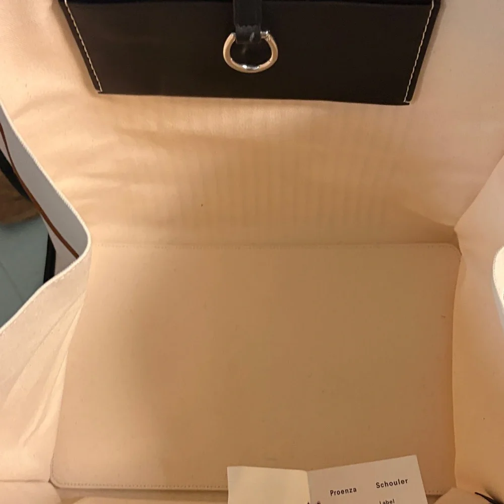Proenza Schouler White Label Morris Large Striped Tote - Picture 14 of 16